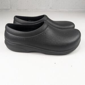 Crocs Adult M9 W11 Work On The Clock Slip On Clogs Black